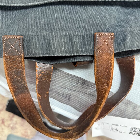 peg and awl gunsling large blockcore goth romantic black tote canvas - Picture 7 of 8